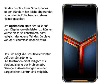 6x Schutzfolie matt für Asus ROG Phone 2 Display-S (6)