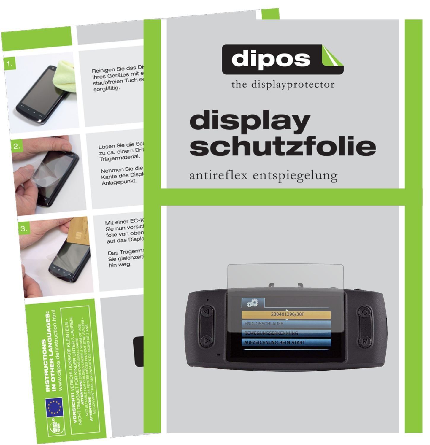 6x Schutzfolie matt für iTracker GS6000-A12 Dashca (1)