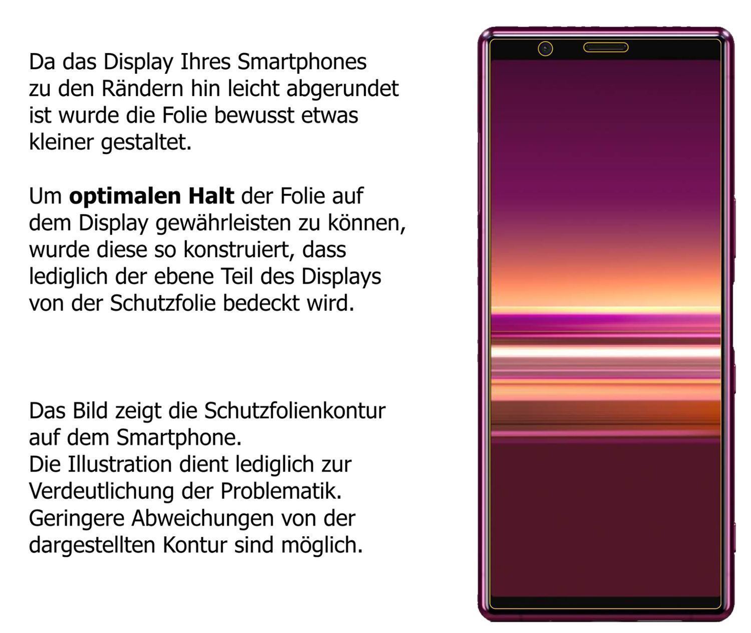 Blickschutzfolie für Sony Xperia 5 matt Schutzfoli (5)