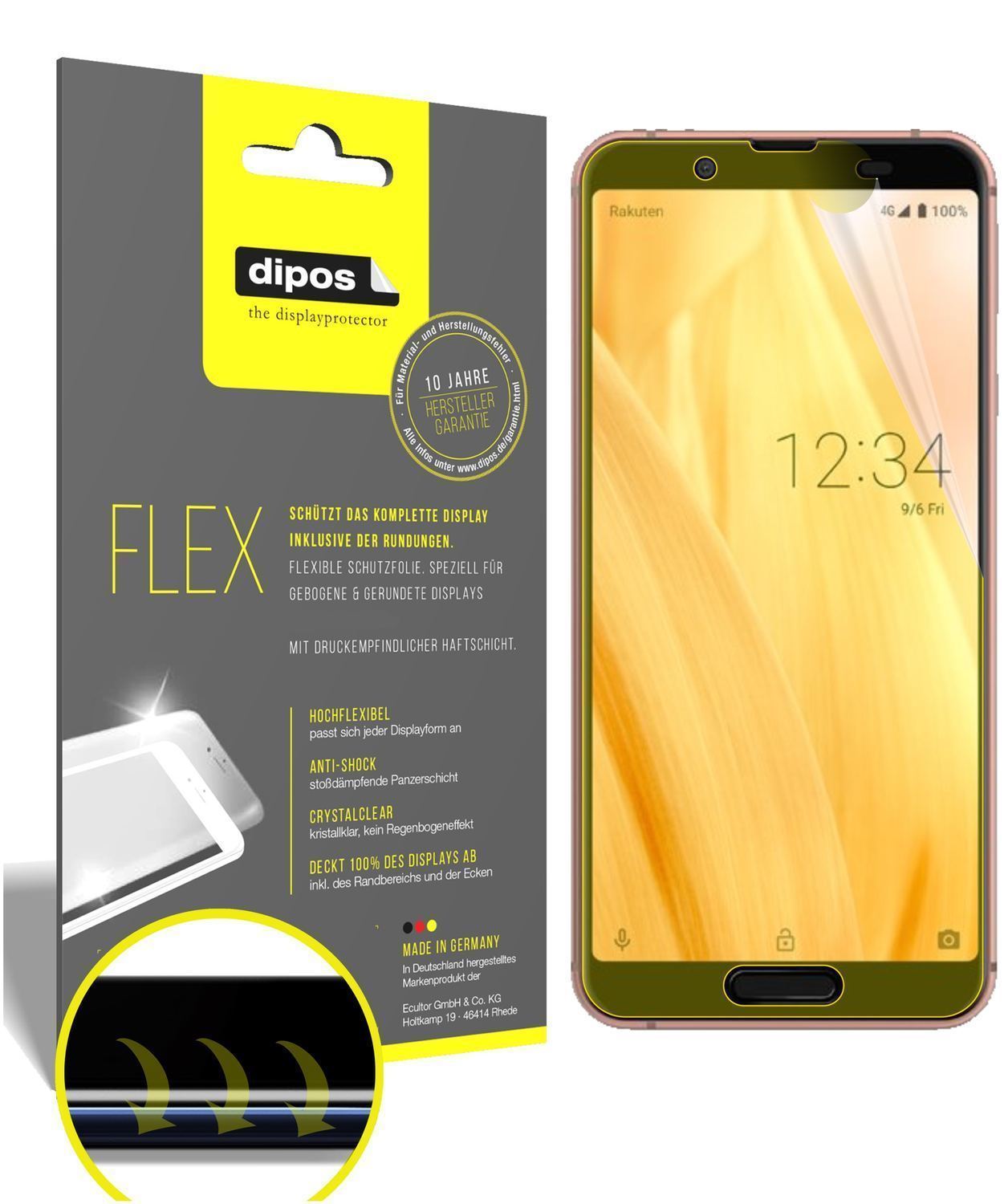 2x 3D Full Cover Schutzfolie für Sharp Aquos Sense (1)