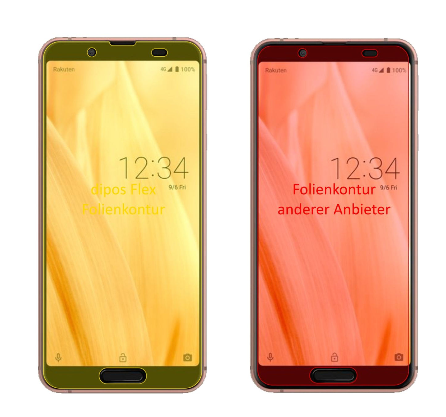 2x 3D Full Cover Schutzfolie für Sharp Aquos Sense (2)
