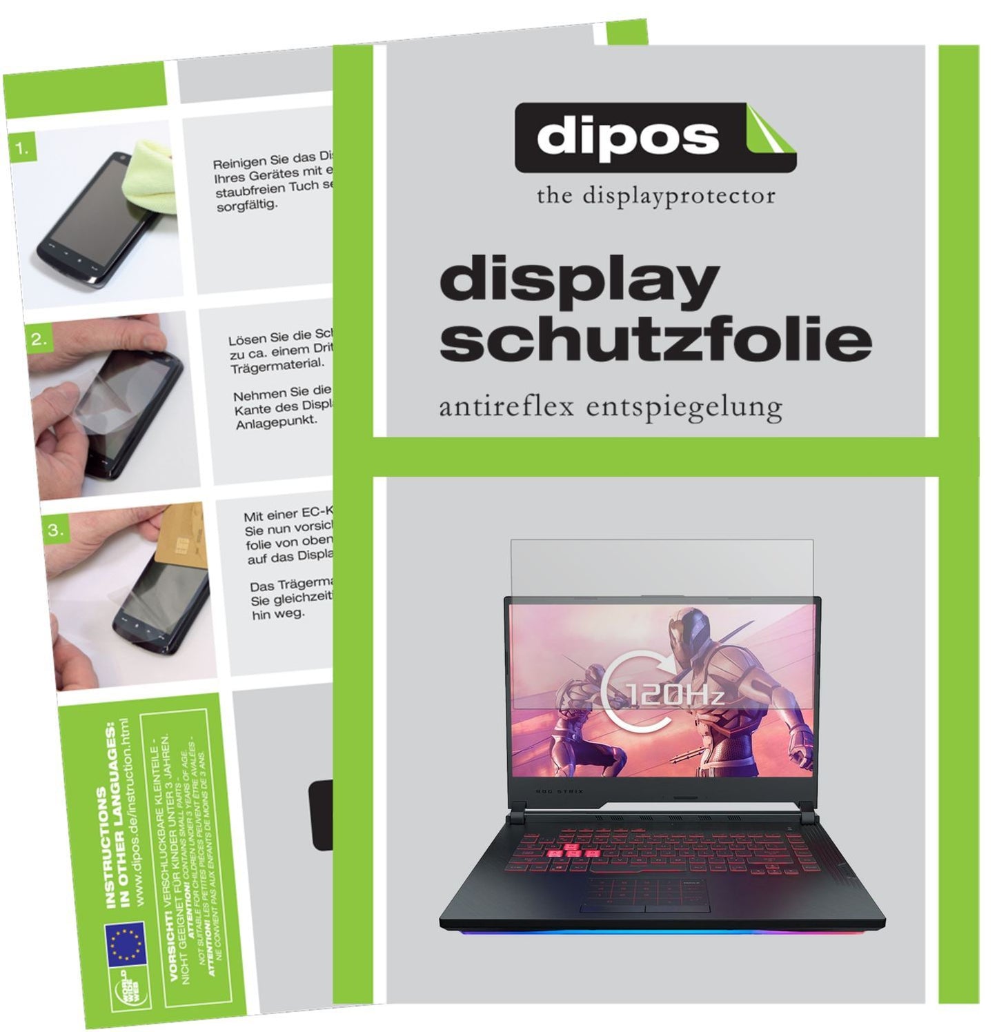2x Schutzfolie matt für Asus ROG Strix Scar III G5 (1)