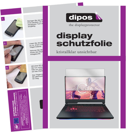 2x Schutzfolie klar für Asus ROG Strix Scar III G5 (1)