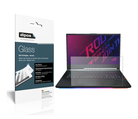 2x 9H Schutzfolie matt für Asus ROG Strix Scar III (1)