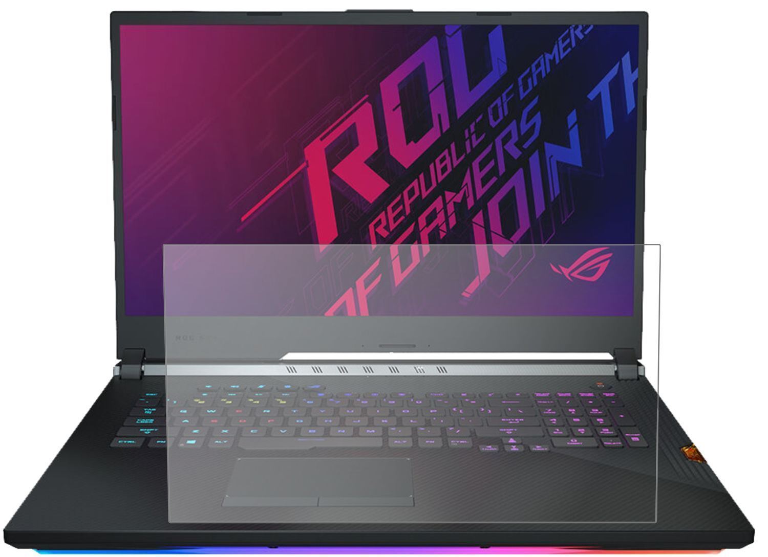 2x 9H Schutzfolie matt für Asus ROG Strix Scar III (2)