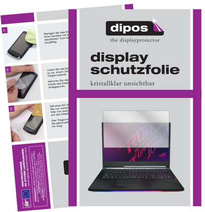 2x Schutzfolie klar für Asus ROG Strix Scar III G7 (1)