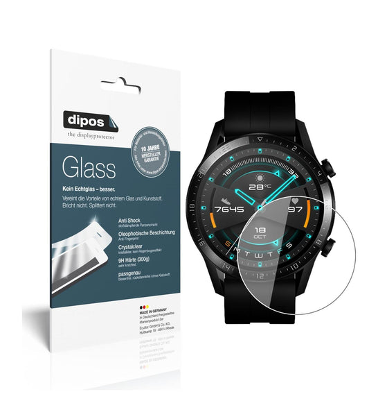 2x 9H Schutzfolie für Huawei Watch GT 2 (46mm) Pan (1)