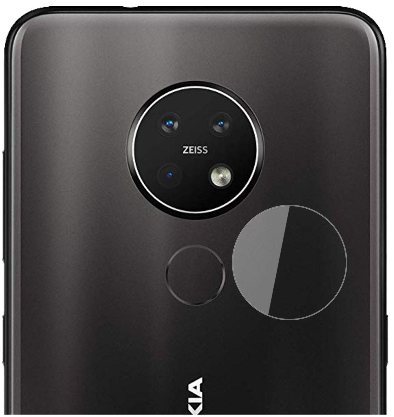 2x 9H Schutzfolie für Nokia 7.2 Kameralinse Panzer (2)