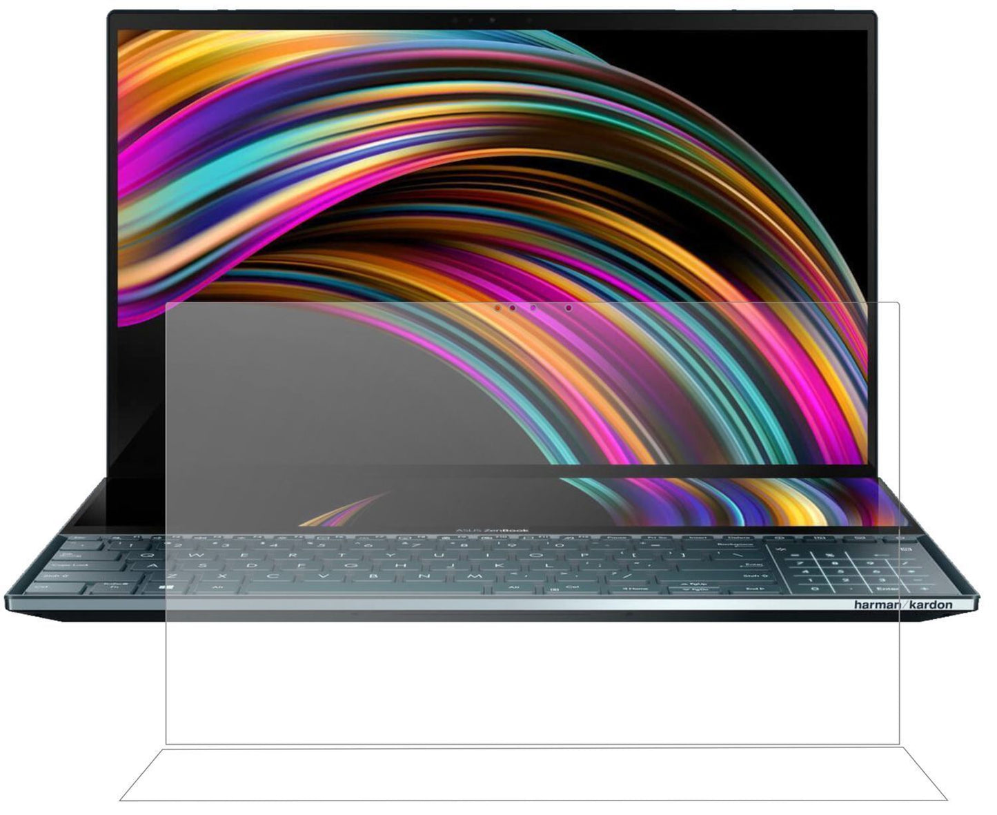 1x 9H Schutzfolie matt für Asus ZenBook Pro Duo Pa (2)