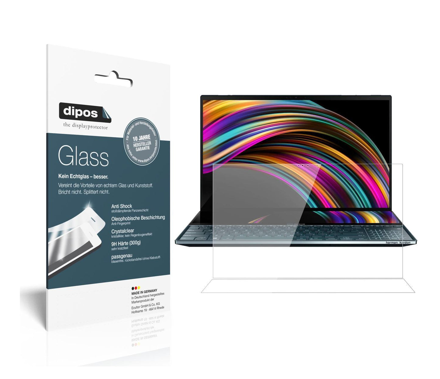 1x 9H Schutzfolie für Asus ZenBook Pro Duo Panzerf (1)