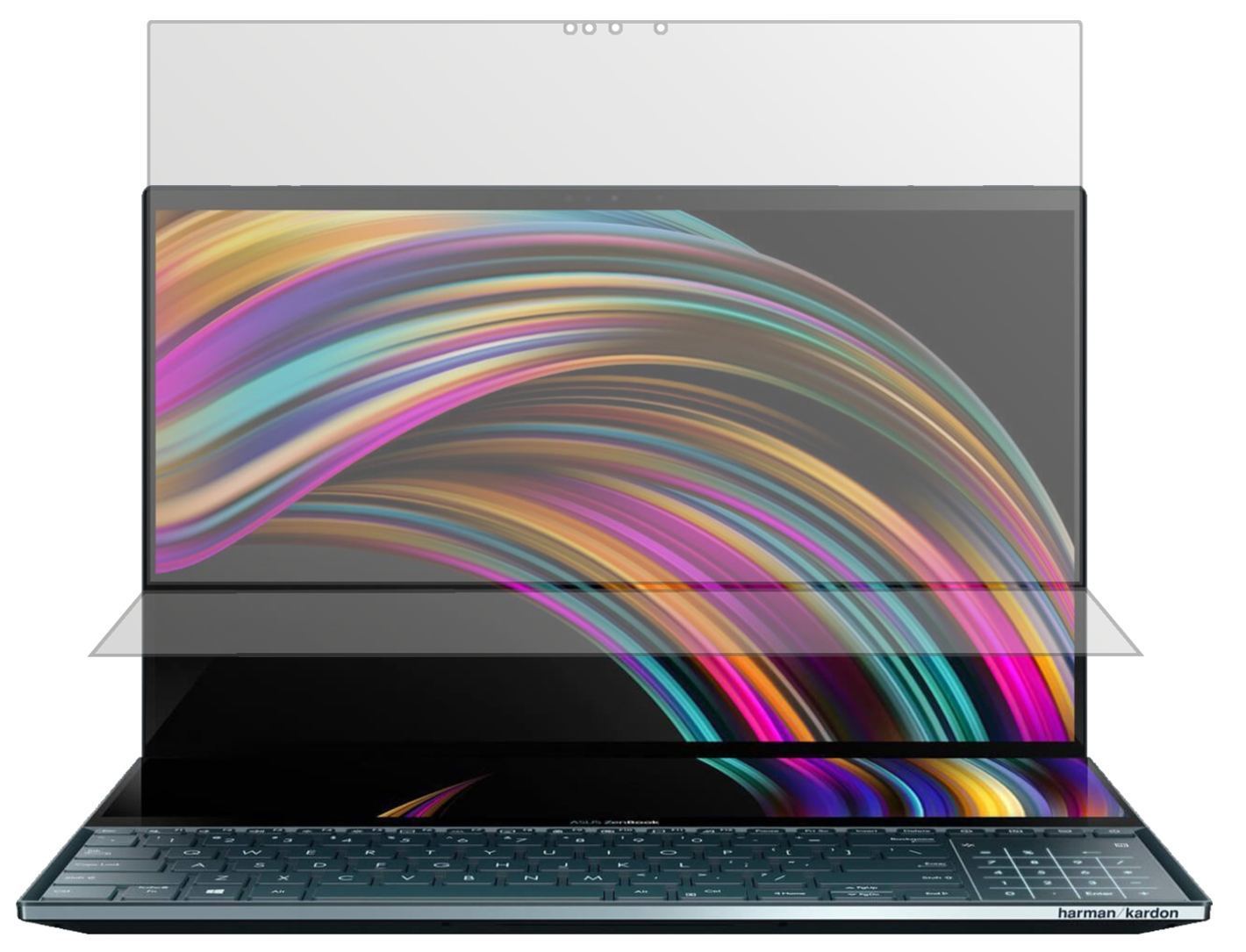2x Schutzfolie matt für Asus ZenBook Pro Duo Displ (2)