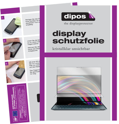 2x Schutzfolie klar für Asus ZenBook Pro Duo Displ (1)