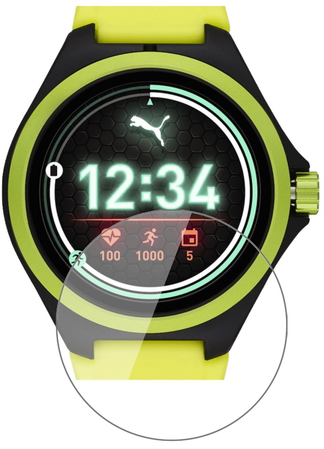 1x 9H Schutzfolie für Puma Gen 4 Heart Rate Smartw (2)