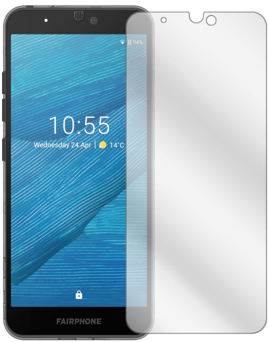5x Schutzfolie klar für Fairphone 3 Display-Schutz (2)