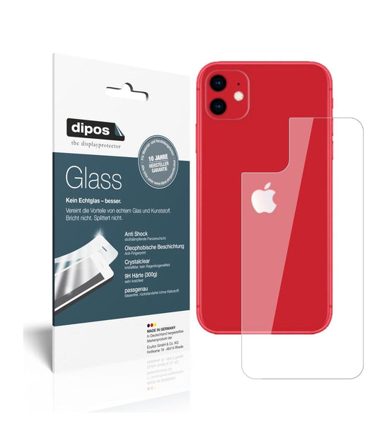 4x 9H Schutzfolie für Apple iPhone 11 Rückseite Pa (1)
