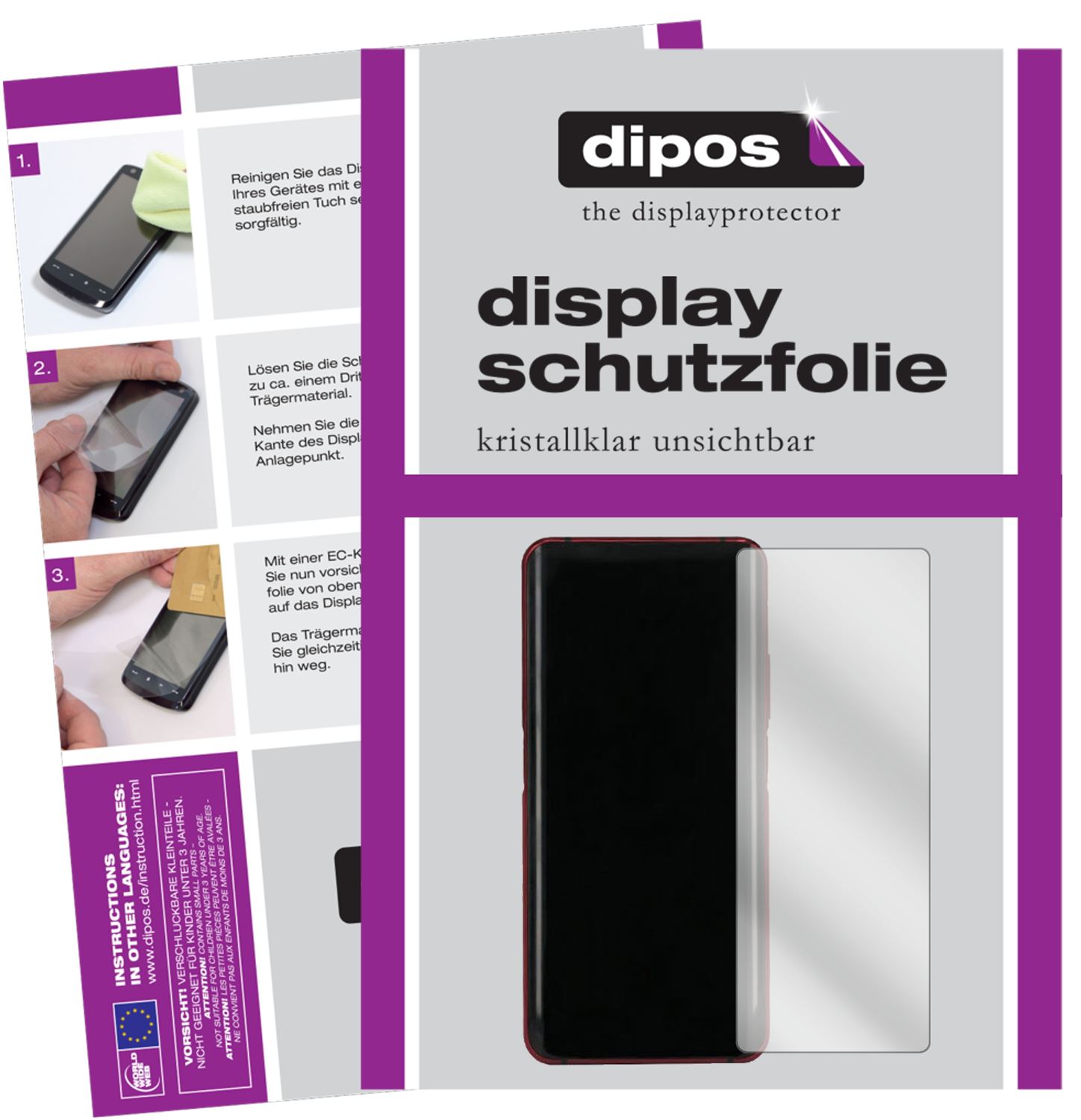 5x Schutzfolie klar für ZTE nubia Z20 Display-Schu (1)