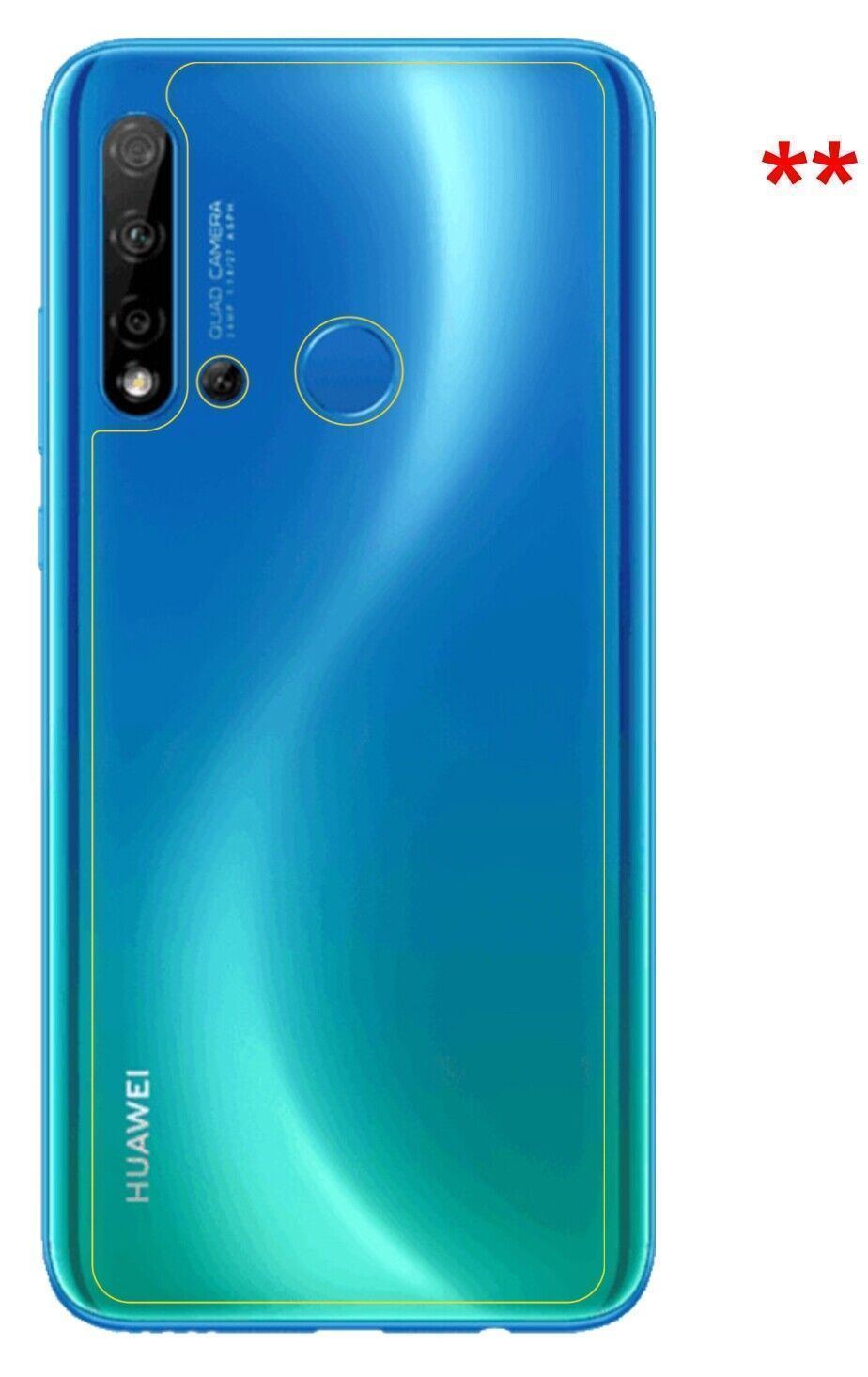 5x Schutzfolie klar für Huawei P20 lite (2019) Rüc (5)