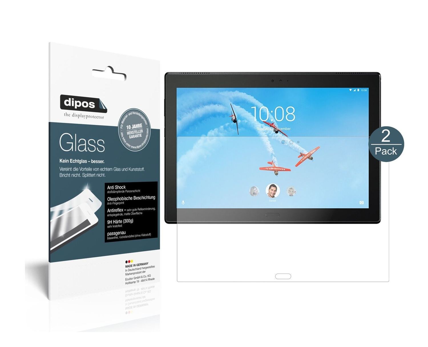 1x 9H Schutzfolie matt für Lenovo Tab 4 TB-X704L P (1)