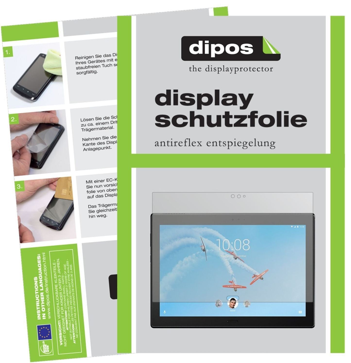 1x Schutzfolie matt für Lenovo Tab 4 TB-X704L Disp (1)