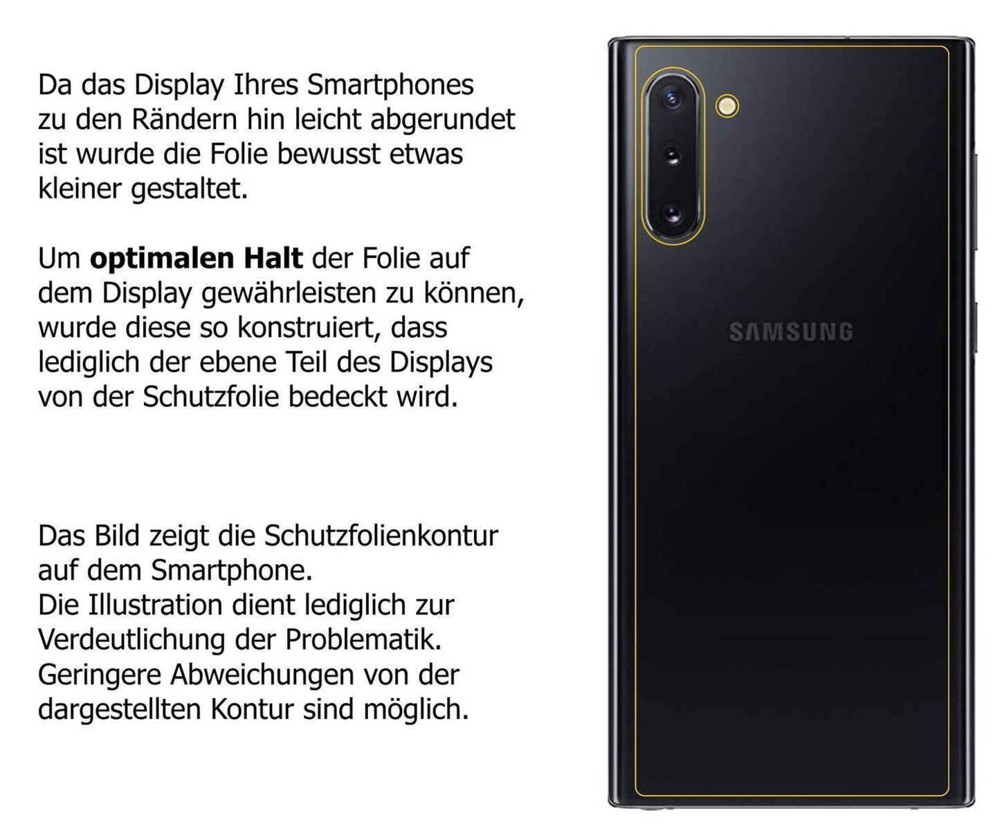 1x 9H Schutzfolie für Samsung Galaxy Note 10 5G Rü (3)
