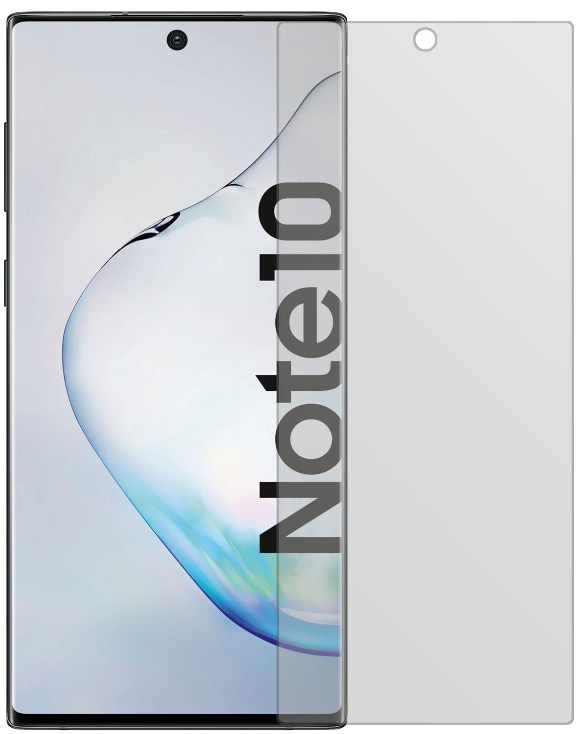 2x Schutzfolie matt für Samsung Galaxy Note 10 Dis (2)