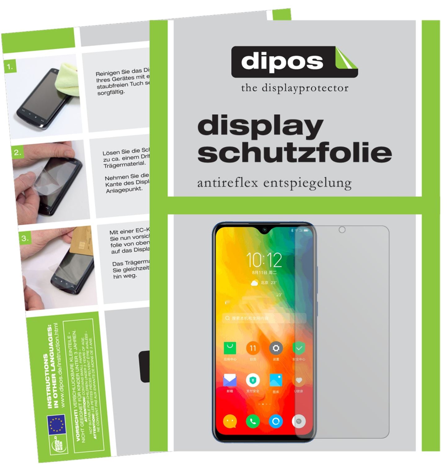 6x Schutzfolie matt für Lenovo K6 Enjoy Display-Sc (1)
