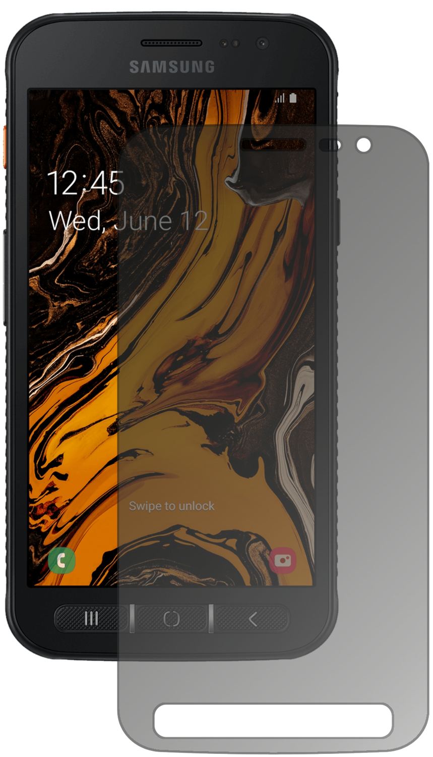 Blickschutzfolie für Samsung Galaxy Xcover 4S matt (2)