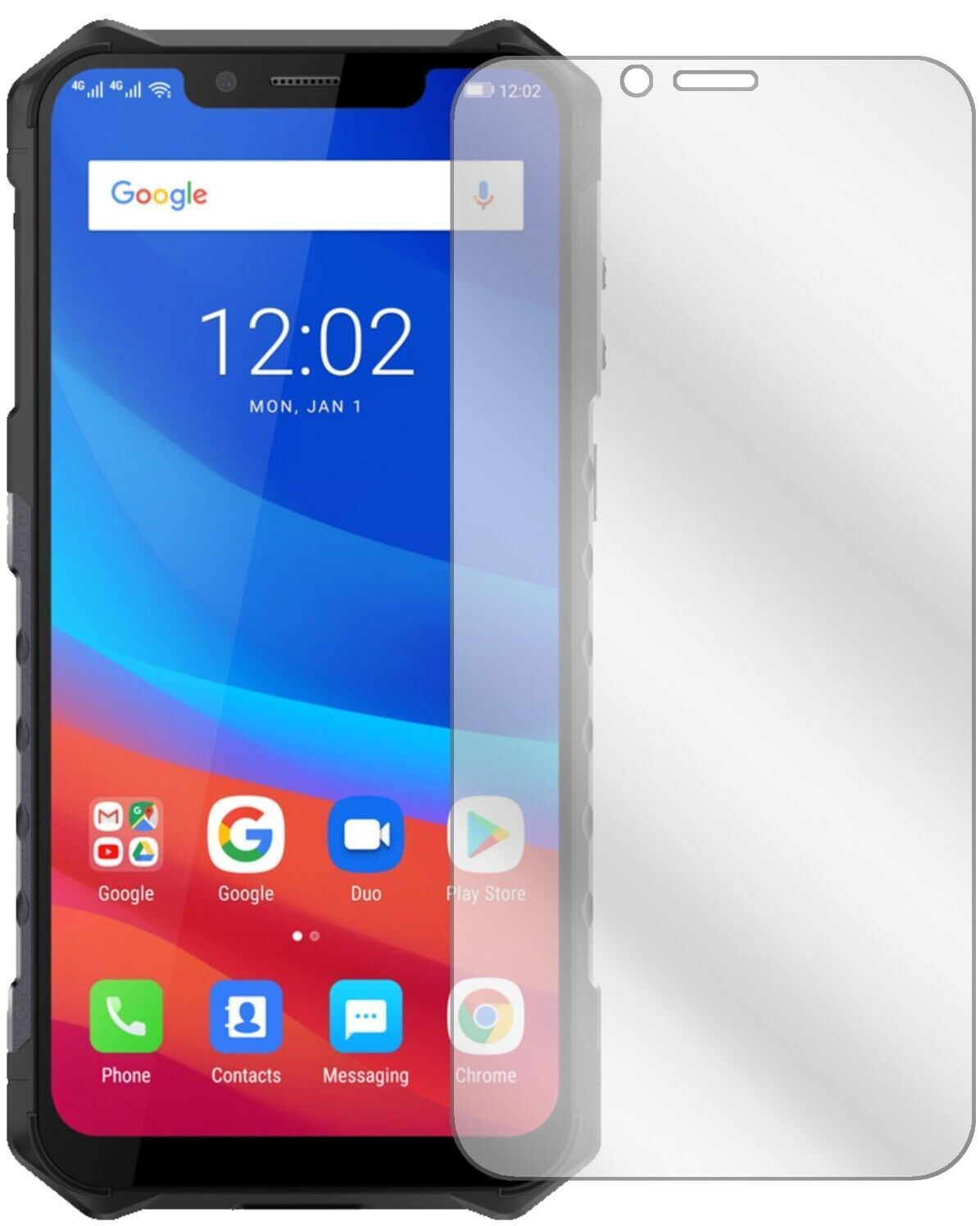 5x Schutzfolie klar für Ulefone Armor 6E Display-S (2)