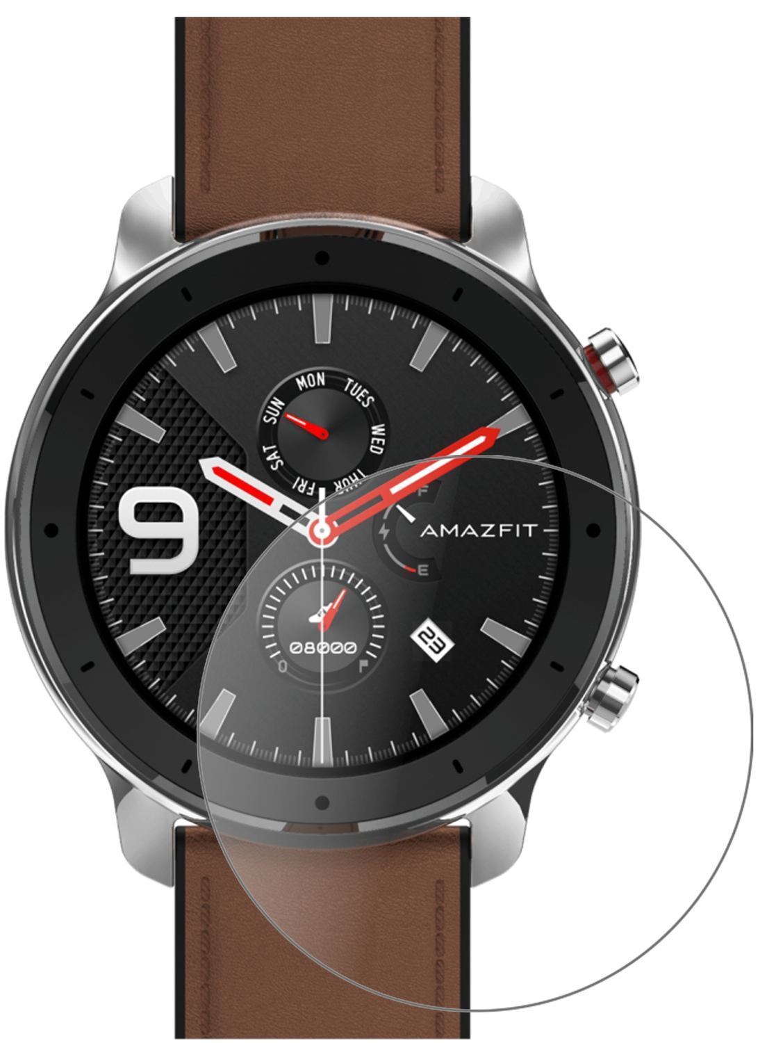 2x 9H Schutzfolie matt für Amazfit GTR 42mm Smartw (3)