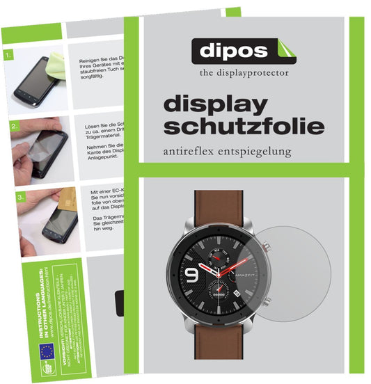 2x Schutzfolie matt für Amazfit GTR 42mm Smartwatc (1)