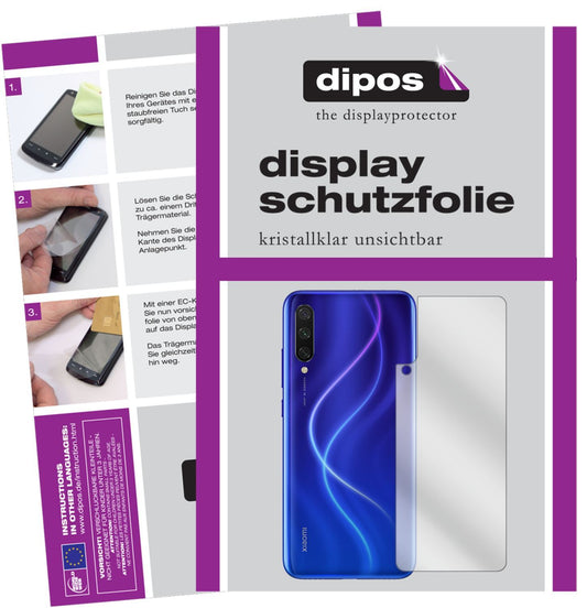 1x Schutzfolie klar für Xiaomi Mi A3 Rückseite Dis (1)