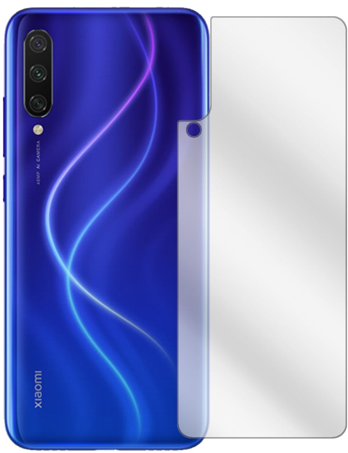 1x Schutzfolie klar für Xiaomi Mi A3 Rückseite Dis (2)