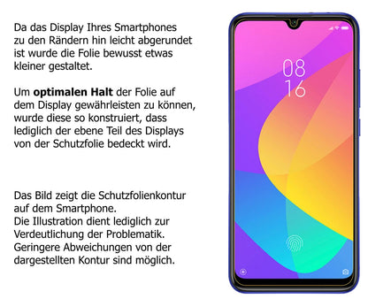 1x Schutzfolie klar für Xiaomi Mi A3 Display-Schut (5)