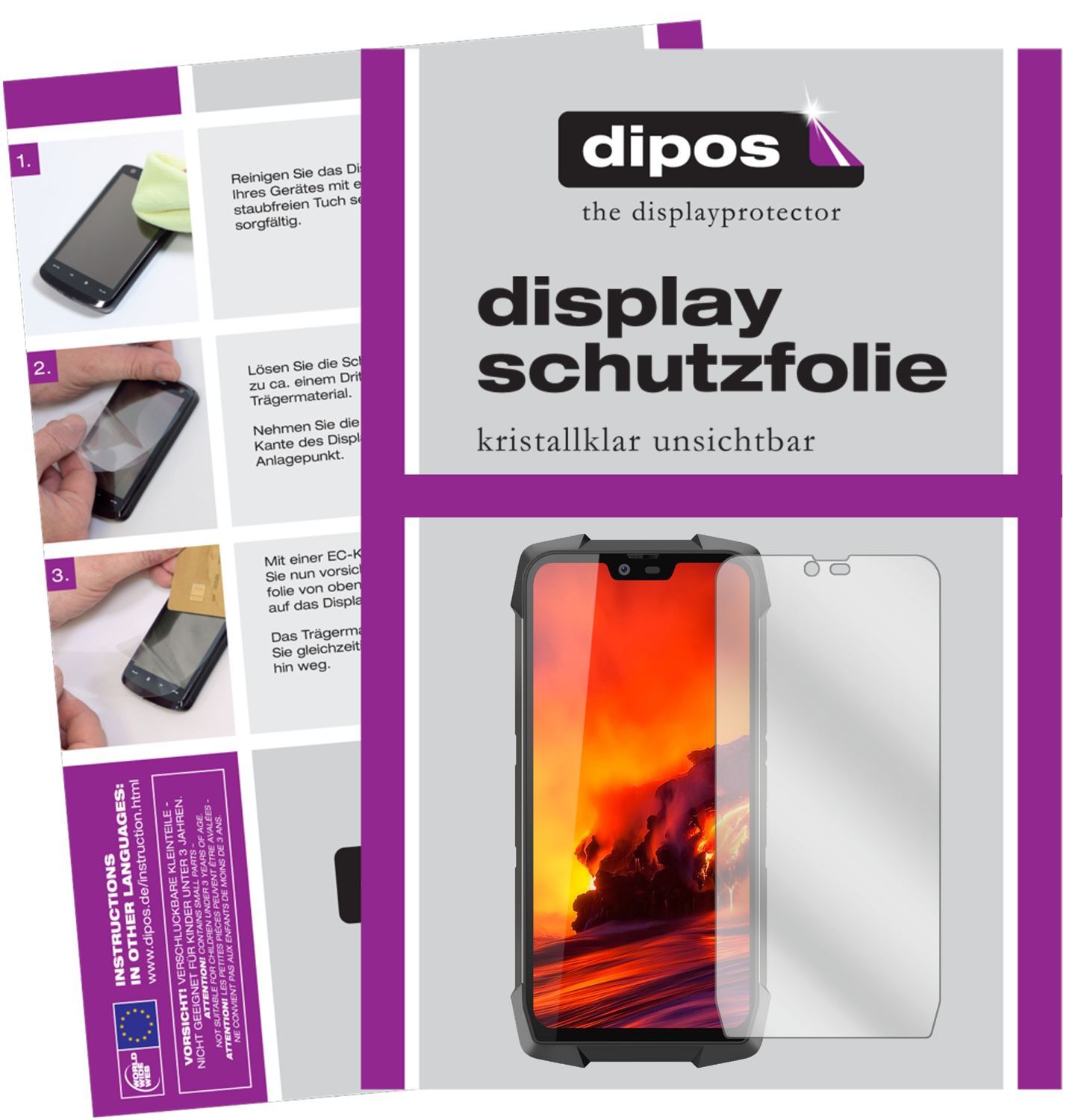 1x Schutzfolie klar für Blackview BV9700 Pro Displ (1)