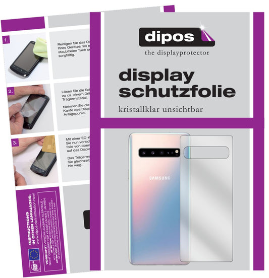 6x Schutzfolie klar für Samsung Galaxy S10 5G Rück (1)