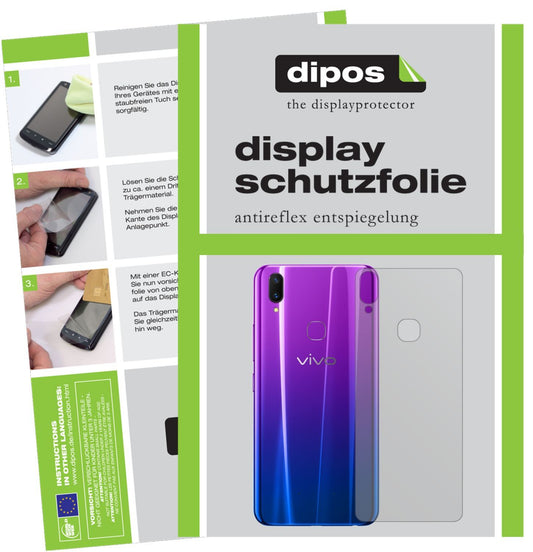 5x Schutzfolie matt für Vivo Z3x Rückseite Display (1)