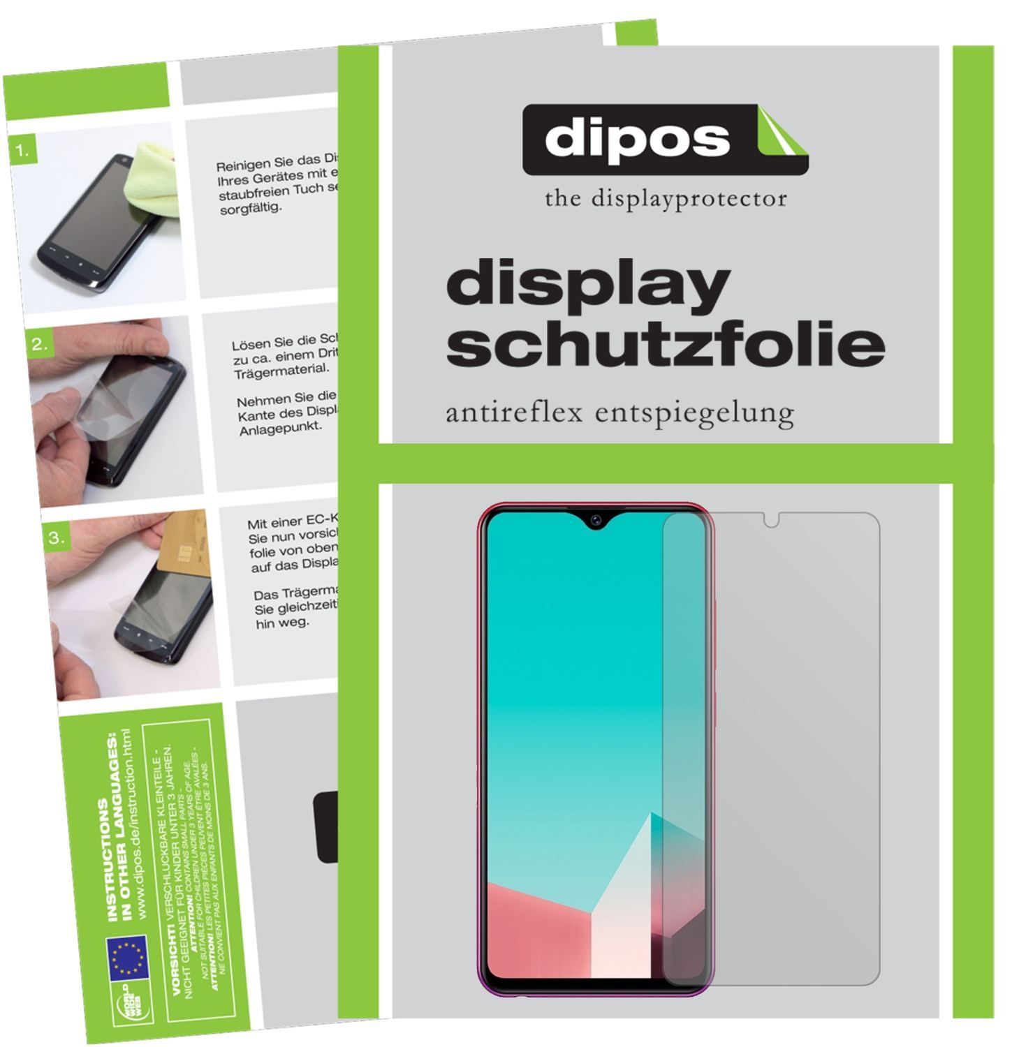 6x Schutzfolie matt für Vivo U1 Display-Schutzfoli (1)