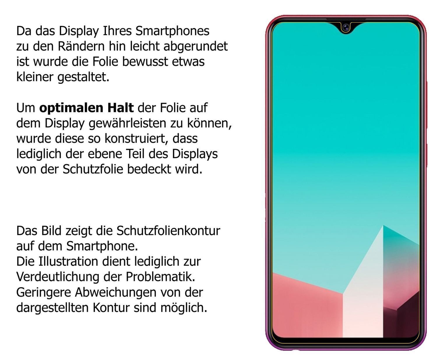 6x Schutzfolie matt für Vivo U1 Display-Schutzfoli (6)
