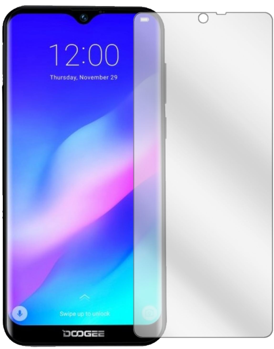5x Schutzfolie klar für Doogee Y8 Plus (2019) Disp (2)