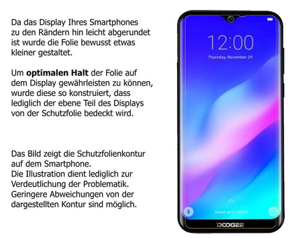 5x Schutzfolie klar für Doogee Y8 Plus (2019) Disp (5)