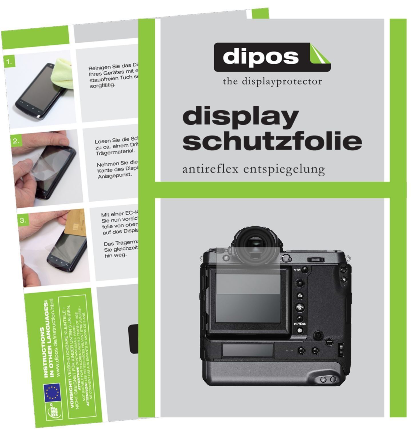 6x Schutzfolie matt für Fujifilm GFX100 Display-Sc (1)