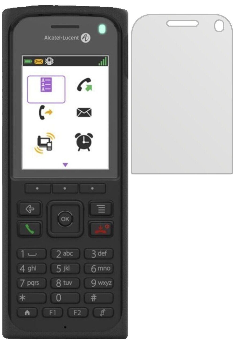 5x Schutzfolie matt für Alcatel 8262 Display-Schut (1)