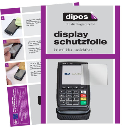 5x Schutzfolie klar für REA CARD T8 flex Terminal  (2)