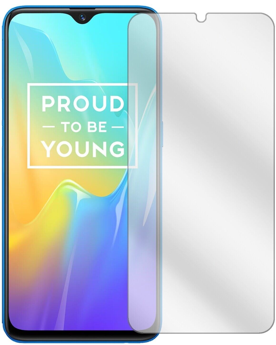 1x Schutzfolie klar für Oppo Realme U1 Display-Sch (1)