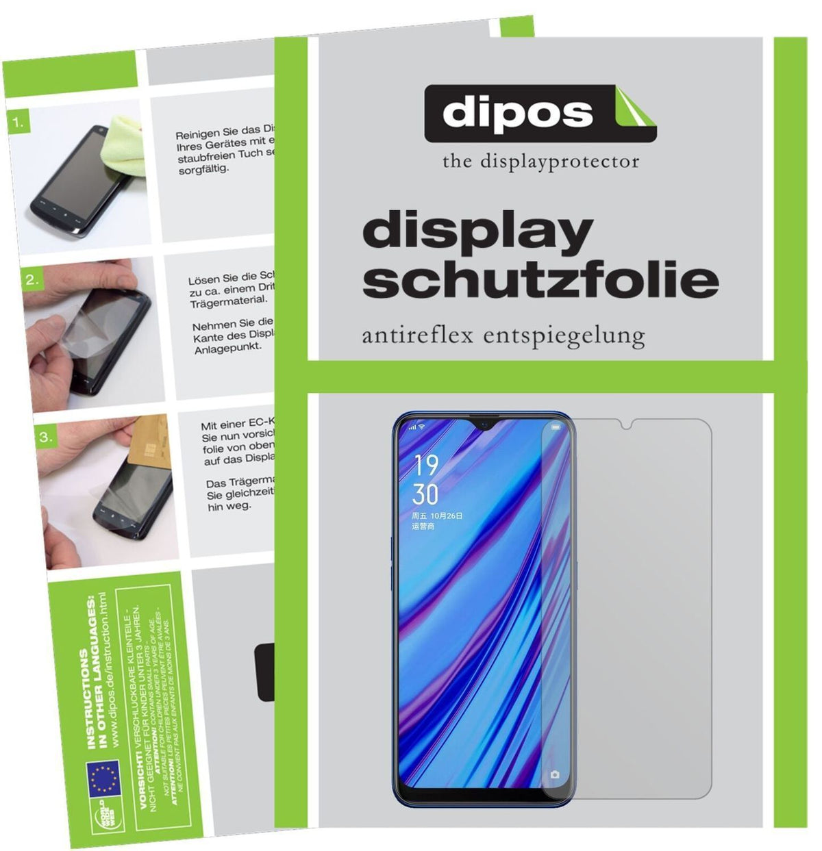 1x Schutzfolie matt für Oppo A9 Display-Schutzfoli (2)