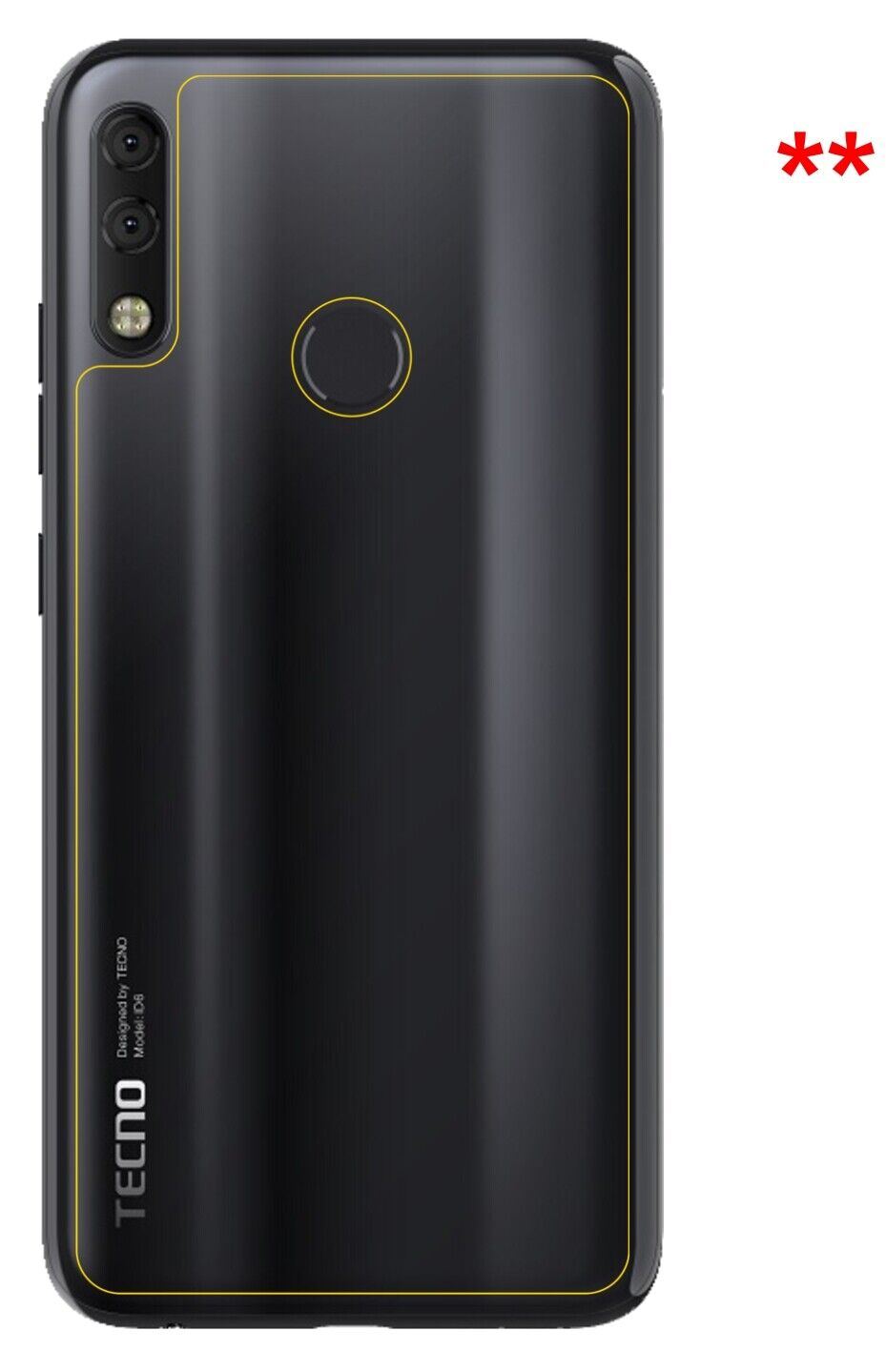 5x Schutzfolie matt für Tecno Camon 11 Pro Rücksei (6)