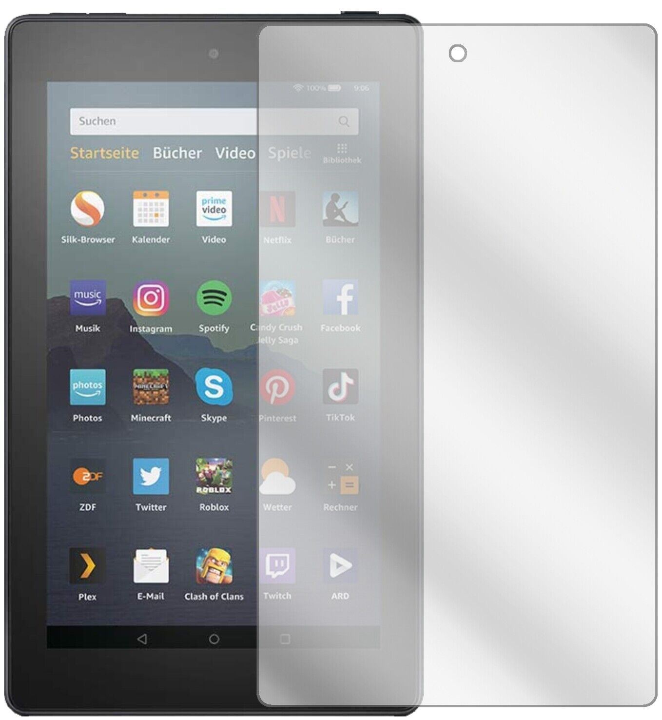1x Schutzfolie klar für Amazon Fire 7 Tablet Kids  (1)