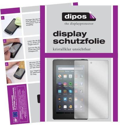 1x Schutzfolie klar für Amazon Fire 7 Tablet Kids  (2)