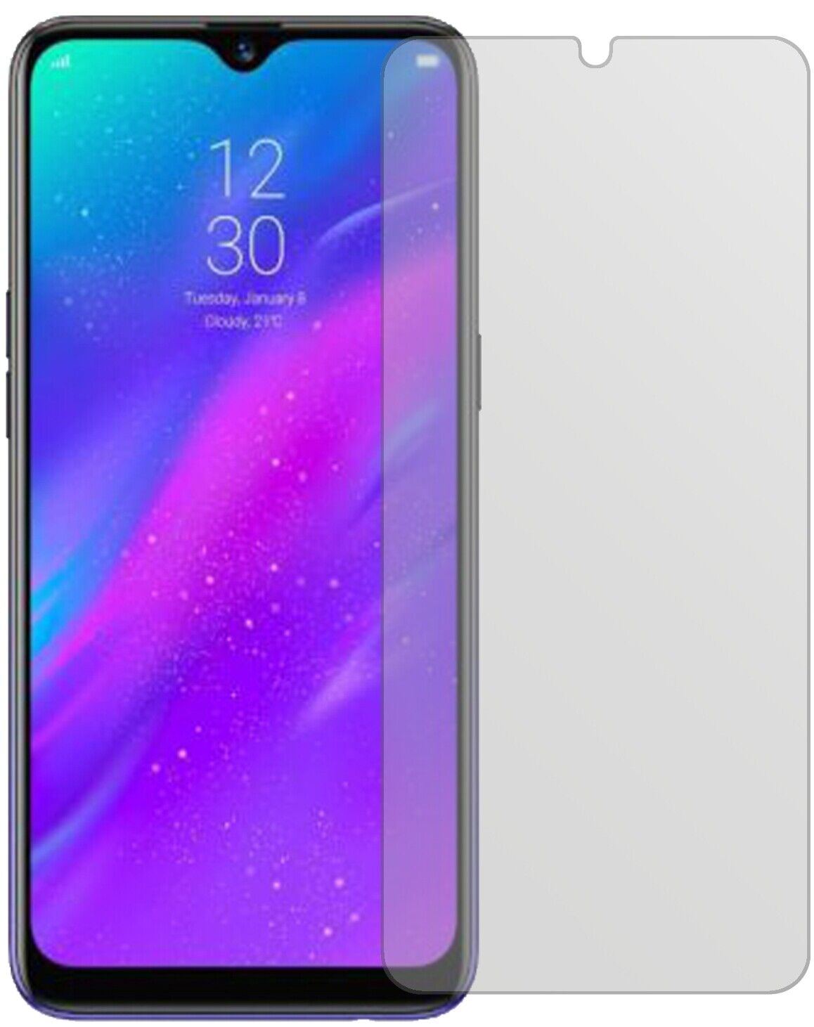 5x Schutzfolie matt für Oppo Realme 3 Pro Display- (1)