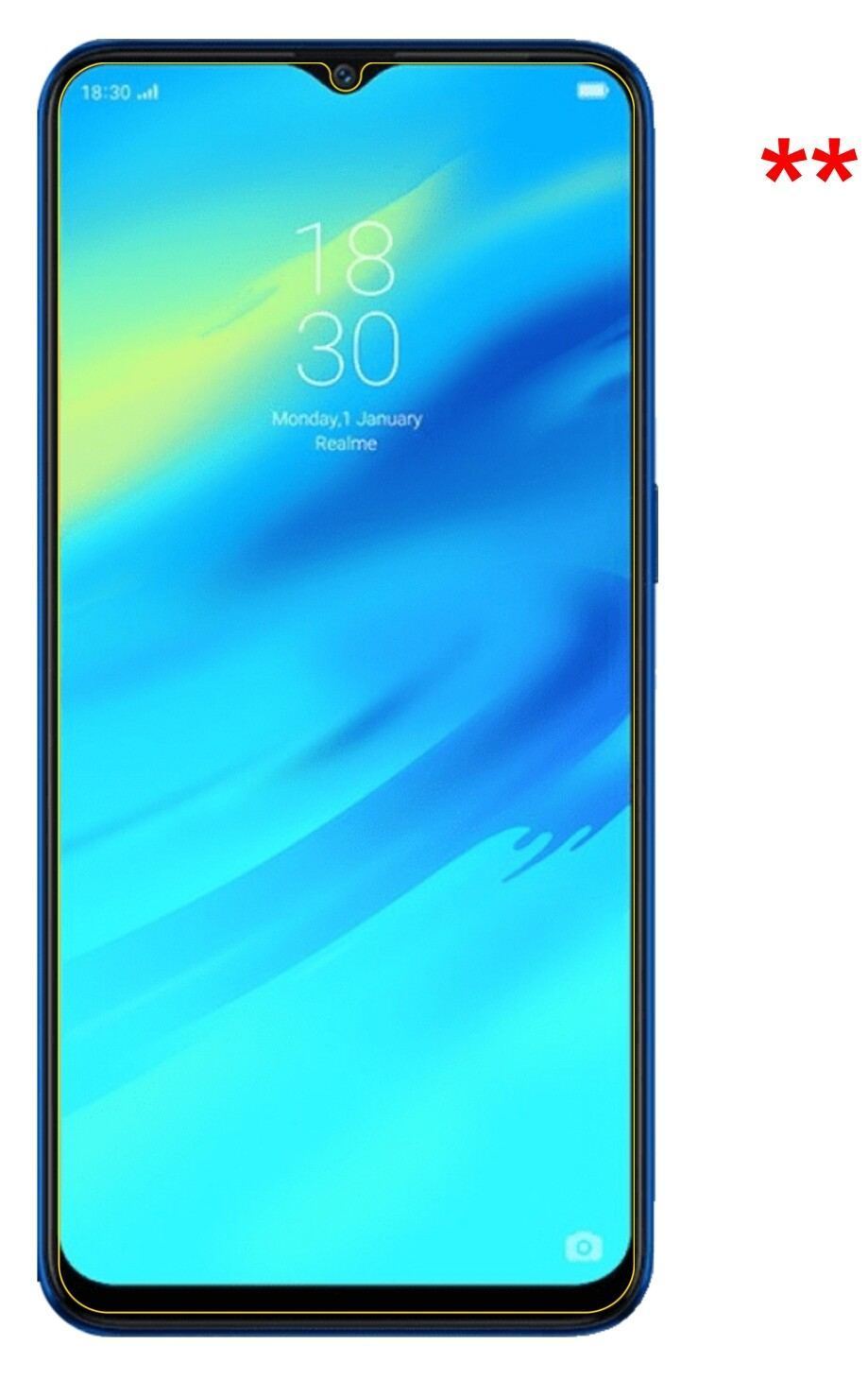 2x Schutzfolie klar für Oppo Realme C2 Display-Sch (5)